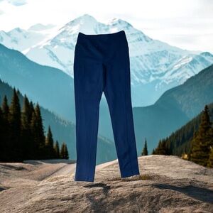 Talbots Womens Activewear Pant Size Small Inseam 27" Side Pockets Beautiful Blue